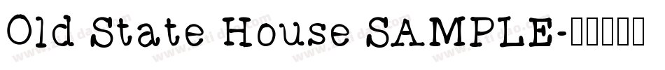 Old State House SAMPLE字体转换